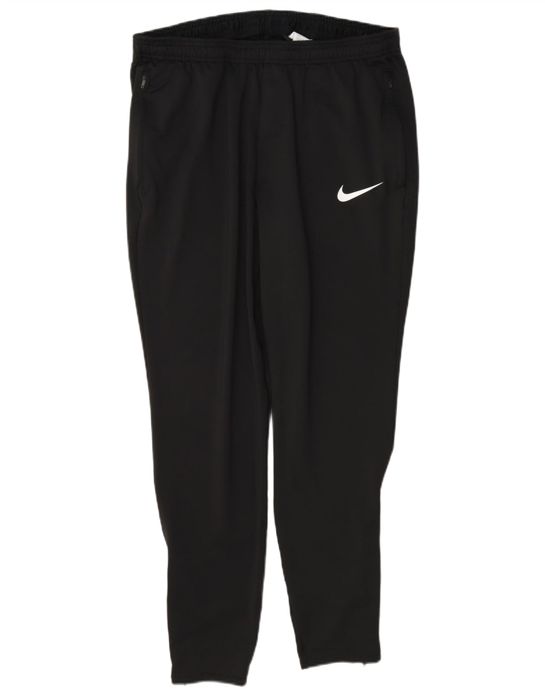 Męskie spodnie dresowe Nike Dri Fit Slim, duży czarny poliester z blokami kolorów