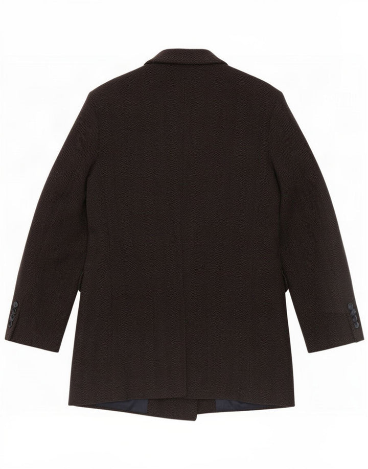 Męski dwurzędowy płaszcz Sisley IT 50 Large Grey Jodełka