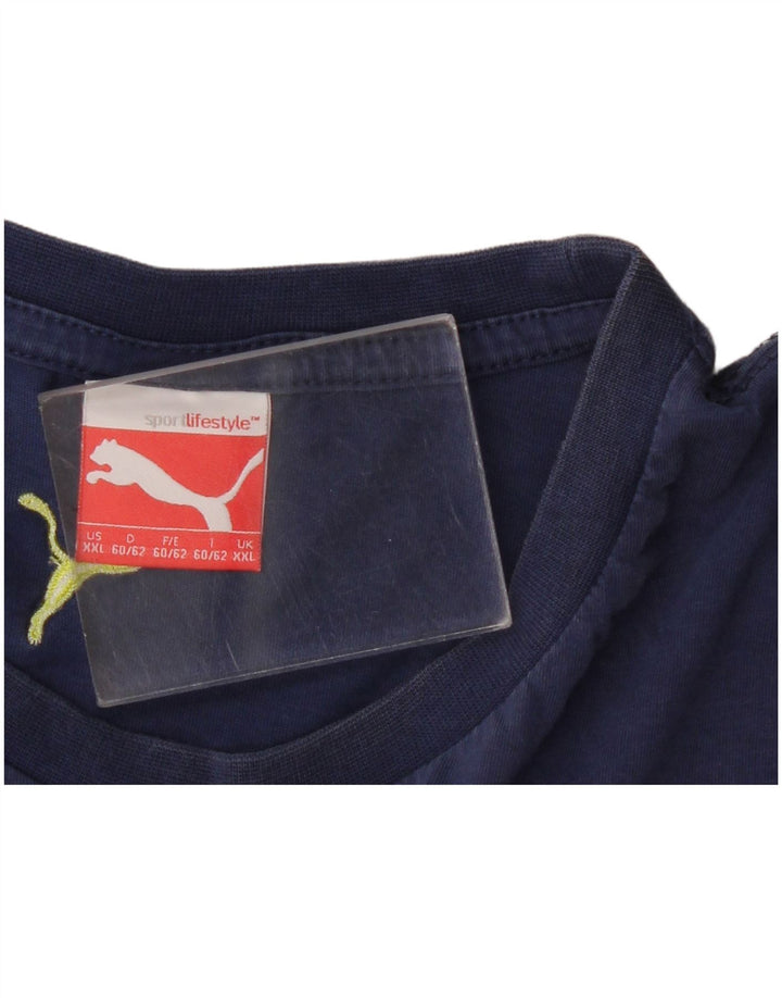 Męska koszulka z grafiką Puma Top 2XL granatowa