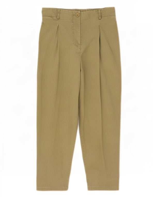 Cos Womens Straight Chino Trousers Medium W28 L25 Khaki Cotton