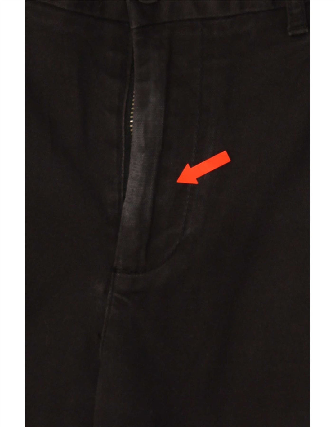 Męskie spodnie typu slim chino Penguin W32 L32 Czarna bawełna