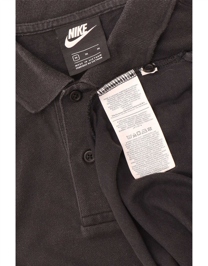 Męska koszulka polo Nike, średnia czarna, bawełniana