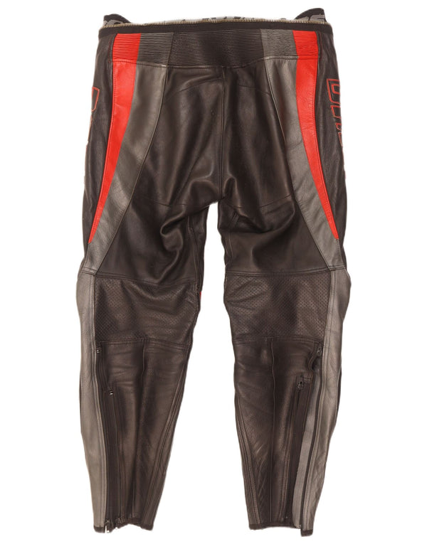 Męskie spodnie skórzane Dainese Moto Racer W34 L29 w kolorze czarnym
