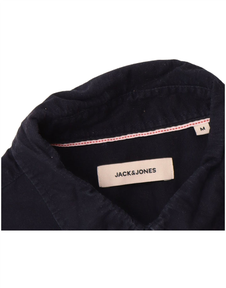 Koszula męska Jack & Jones, średnia, granatowa, bawełniana