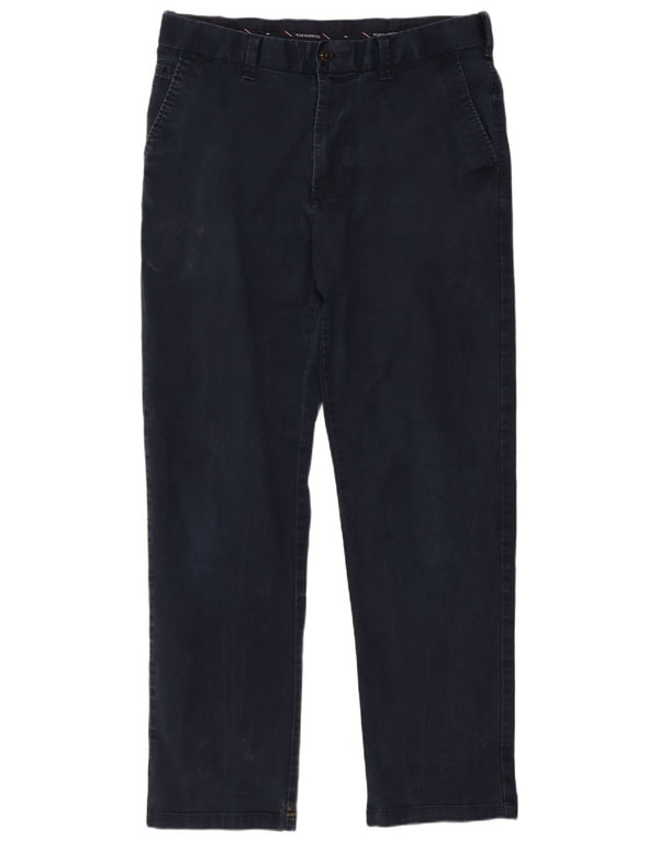 Męskie spodnie chino Marks & Spencer Blue Harbor Straight W34 L31 granatowe