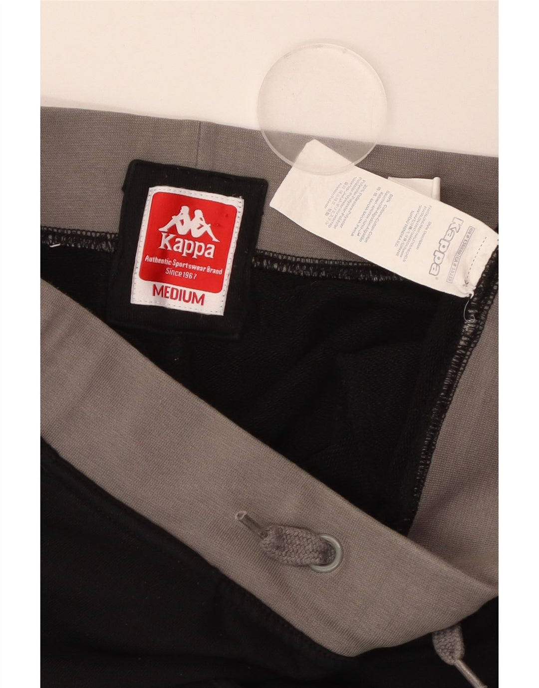 Damskie spodnie dresowe Kappa Joggers UK 14 Średnia czarna bawełna