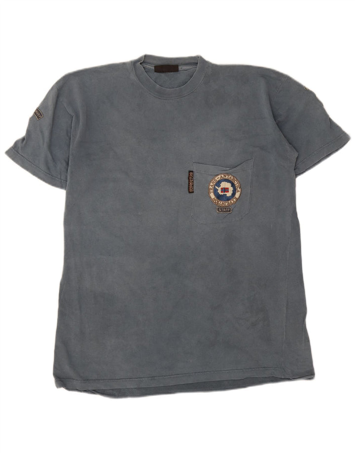 T-shirt męski Napapijri, średni niebieski