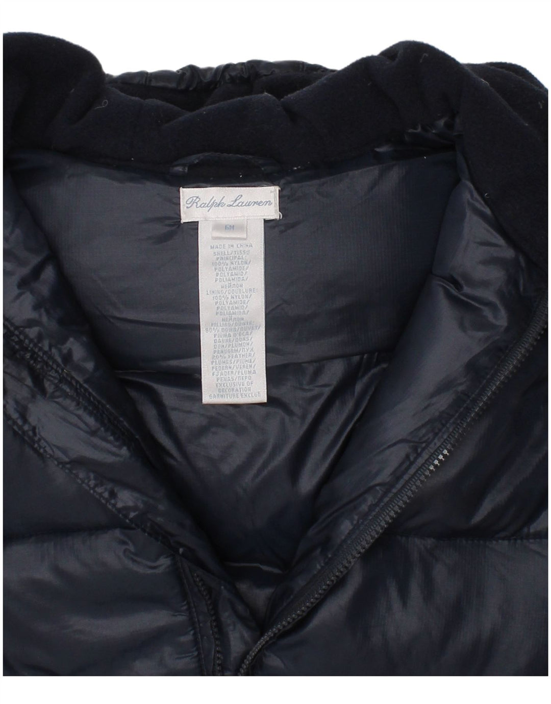 Kombinezon chłopięcy Ralph Lauren z kapturem, usztywniany, 3-6 miesięcy, granatowy, zimowy