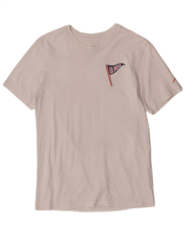 Męski T-shirt z grafiką Jordan o standardowym kroju, średni, biały, bawełniany