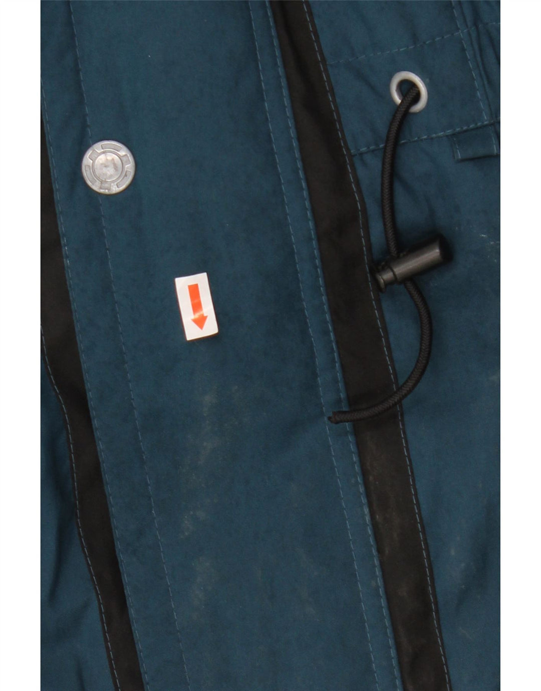 Męska kurtka wiatrówka C&A zapinana na zamek UK 44 2XL Niebieska, poliestrowa, z blokami kolorów, zimowa