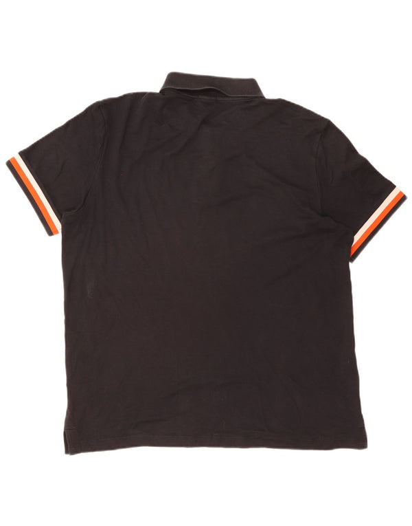 Męska koszulka polo o regularnym kroju Hugo Boss XL, czarna, bawełniana