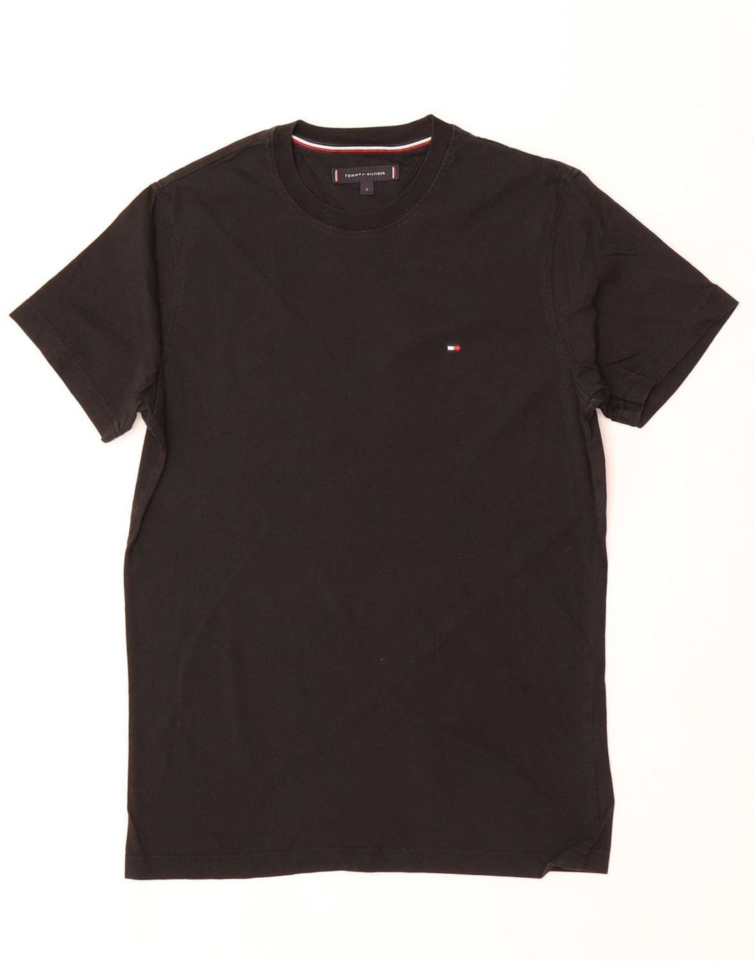 TOMMY HILFIGER Mens T-Shirt Top Small Black