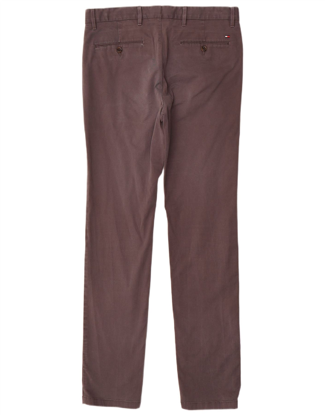 Męskie spodnie typu slim chino TOMMY HILFIGER W33 L34 Szara bawełna