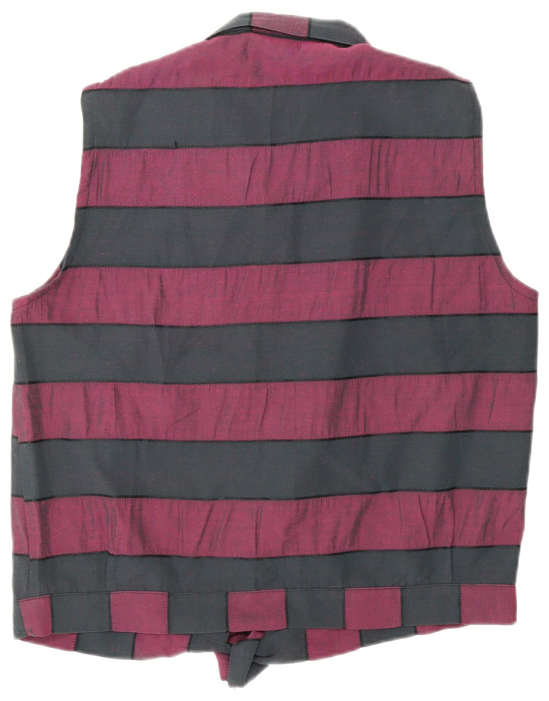 Damska bluzka koszulowa VINTAGE wiązana z przodu UK 16 w średnie czarne paski