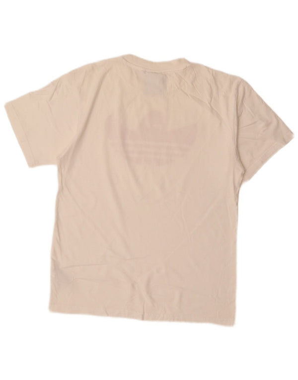 Męska koszulka z grafiką Adidas, mała, biała