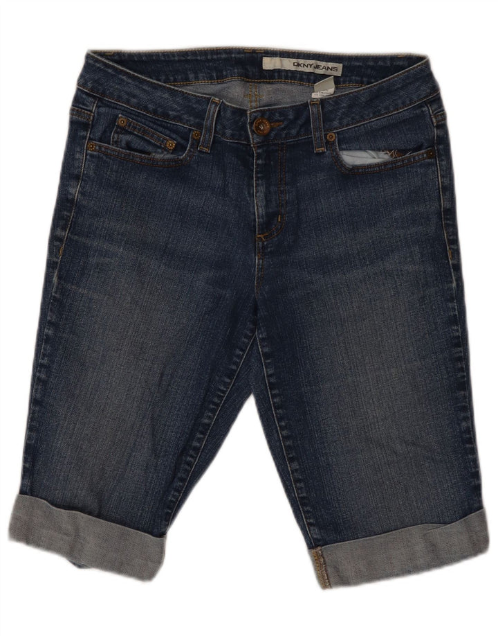 Damskie spodenki jeansowe DKNY US 12, duże, W32, niebieska bawełna