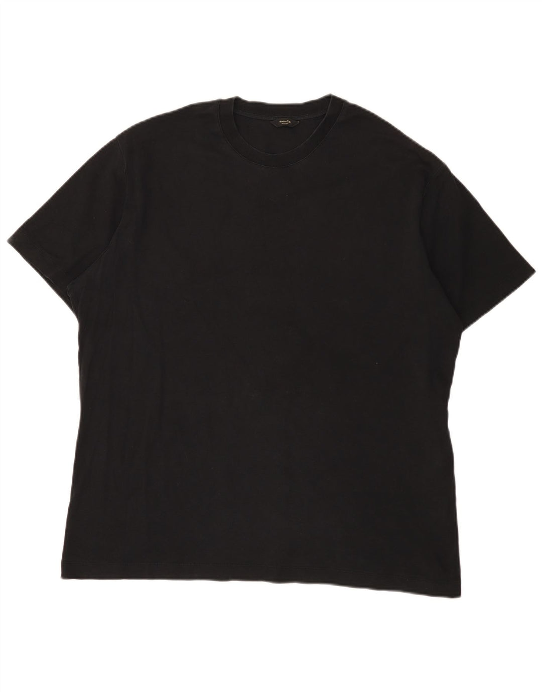 T-shirt męski Massimo Dutti Top 2XL, czarny, bawełniany