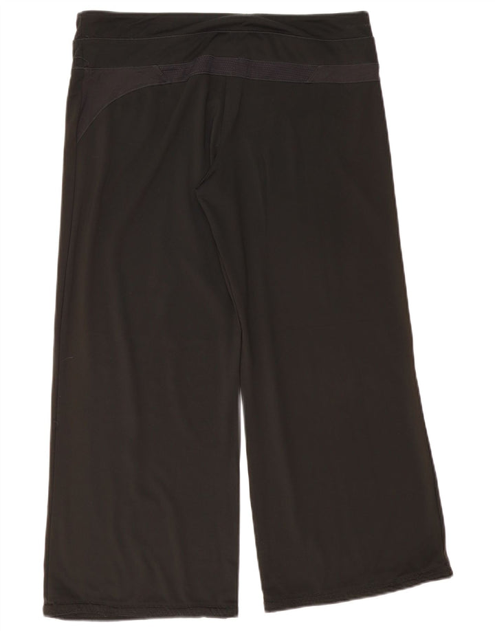 Damskie spodnie dresowe Adidas Climacool UK 16, duże, czarne, poliestrowe