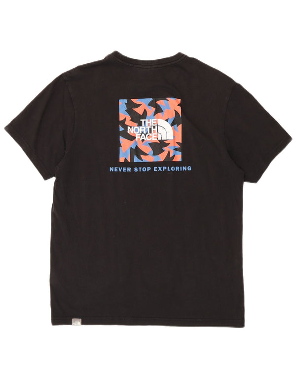 Męski T-shirt z grafiką The North Face, bawełniany, średni czarny