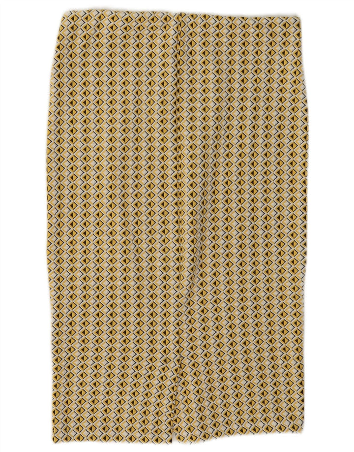 Spódnica midi damska Zara Medium W28 Żółta geometryczna