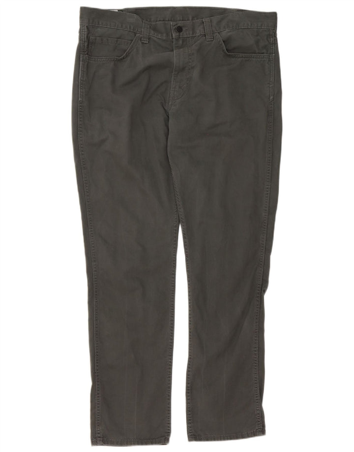 Męskie spodnie Levi's 511 Slim Casual W38 L32 Szara bawełna