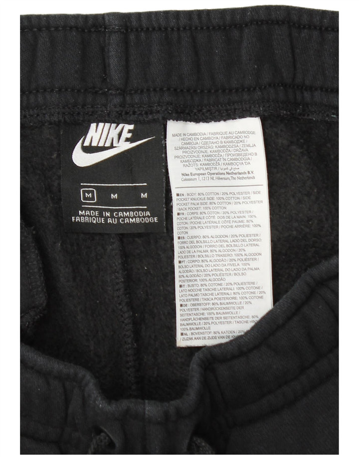 Męskie spodnie dresowe Nike Graphic Joggers, średnia czarna bawełna