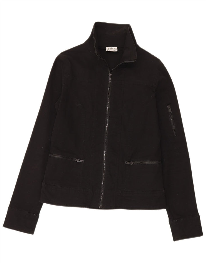 Damskie spodnie cargo Modana UK 10 Small, czarne, bawełniane
