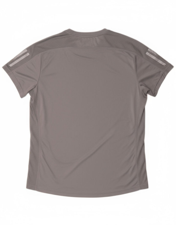 ADIDAS Mens Aeroready T-Shirt Top Medium Grey Polyester