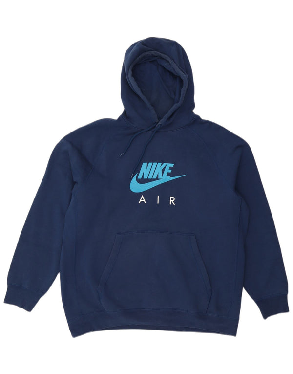 Męski sweter z kapturem NIKE Air Graphic XL, granatowy, bawełniany