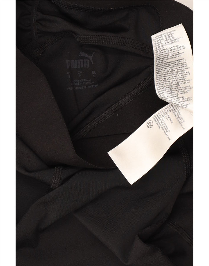 Damskie legginsy PUMA o dopasowanym kroju UK 10, małe, czarne, poliestrowe