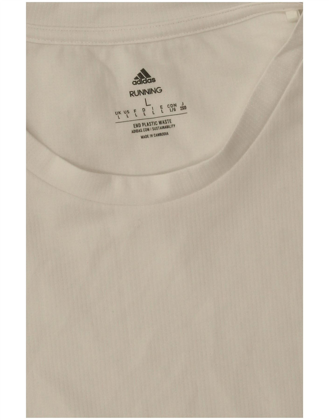 Męska koszulka Adidas Aeroready z grafiką, duża, biała, poliestrowa
