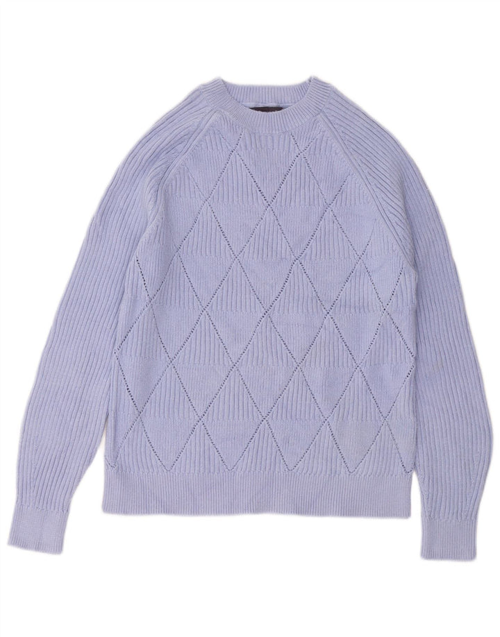 Damski sweter MARKS & SPENCER z okrągłym dekoltem, UK 14, średni fiolet
