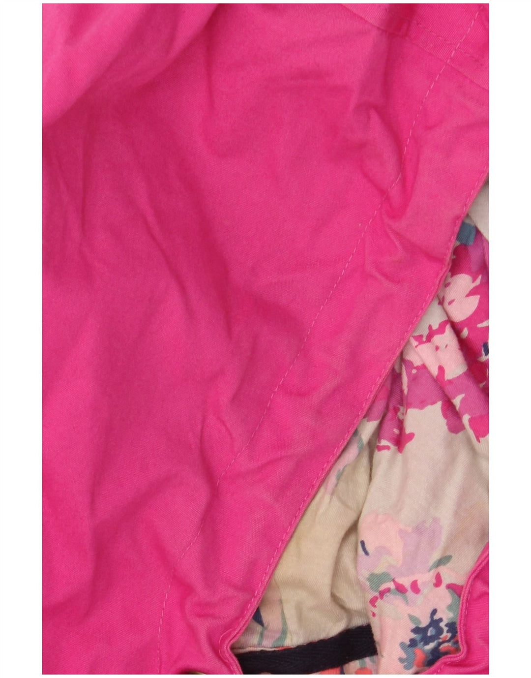 Damska kurtka przeciwdeszczowa z kapturem JOULES UK 18 XL, różowa, bawełniana