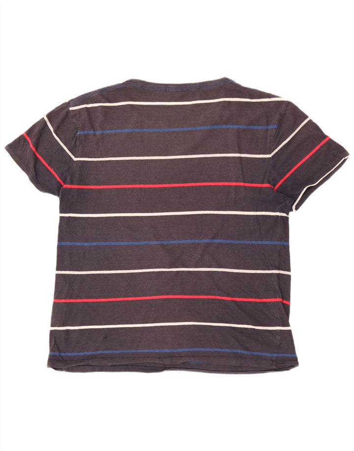 T-shirt męski GANT, duży, bawełniany w szare paski