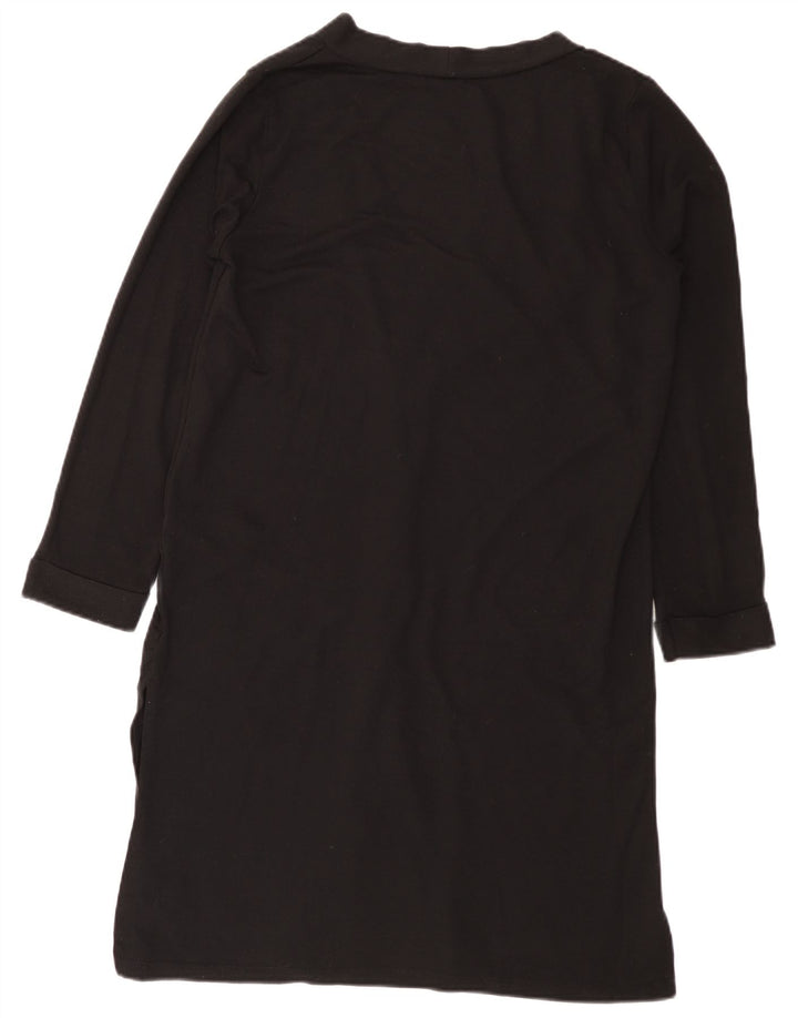 Damski sweter rozpinany Lipsy Longline z otwartym kardiganem UK 16, duży, czarny poliester