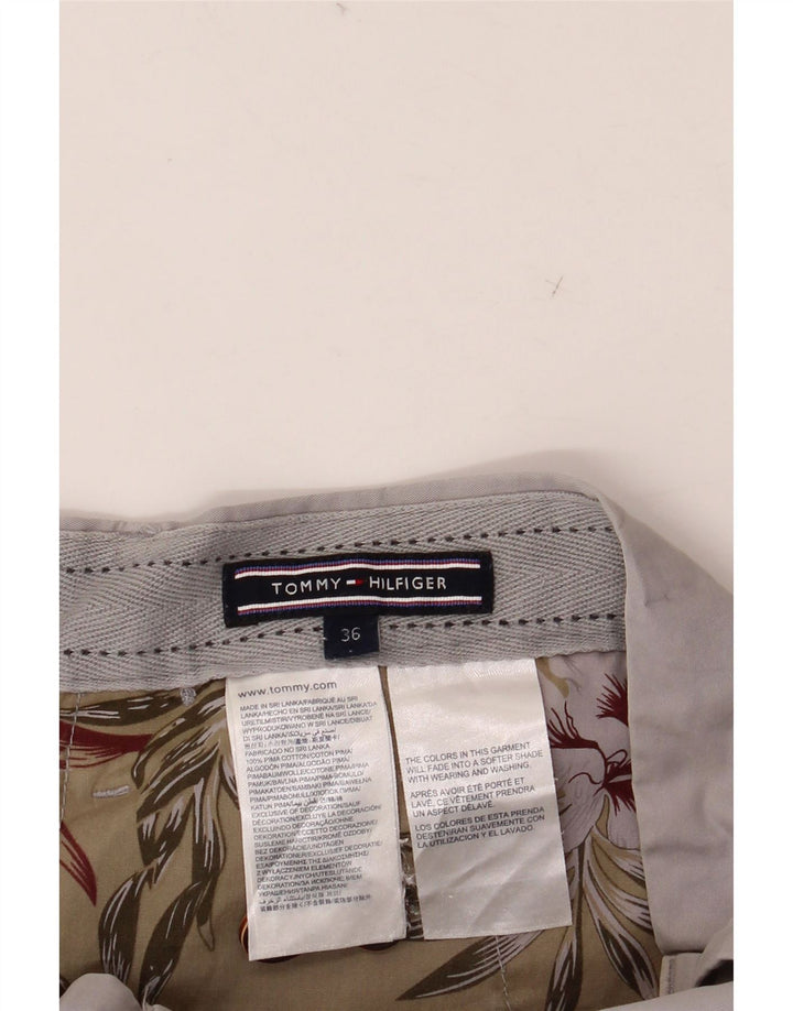 Męskie spodenki Chino TOMMY HILFIGER W36, duże, szare, bawełniane