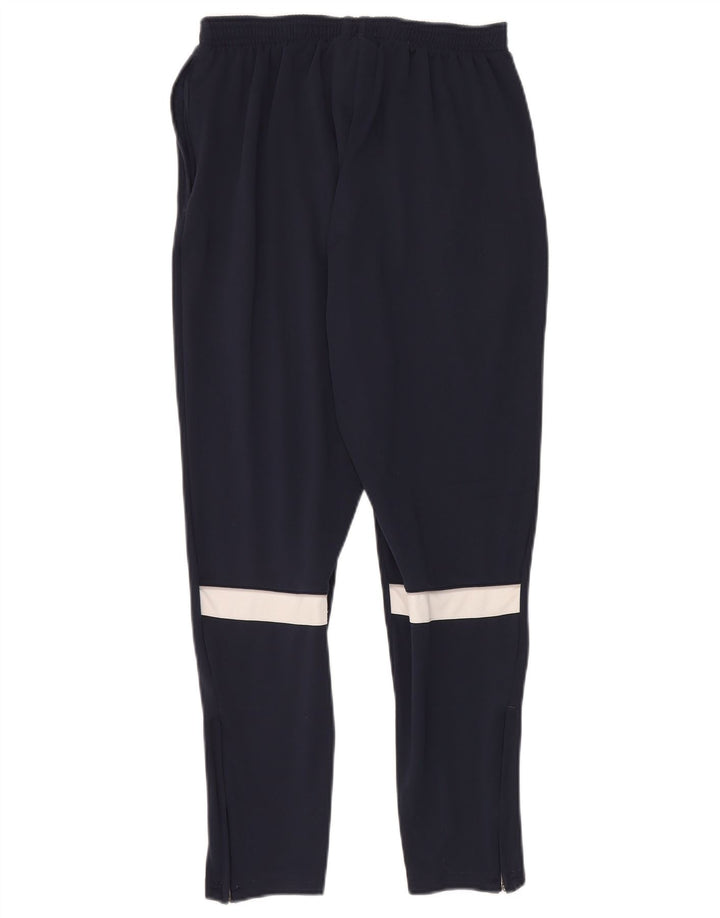 Męskie spodnie dresowe Nike Dri Fit, poliester w kolorze średniego granatu, w blokach kolorów