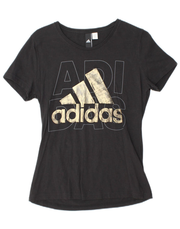 Damska koszulka z grafiką ADIDAS Top UK 12 Medium Black