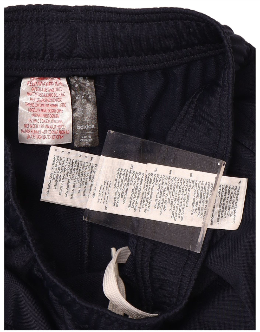 ADIDAS Chłopięce spodnie dresowe Joggery 11-12 lat Granatowy poliester