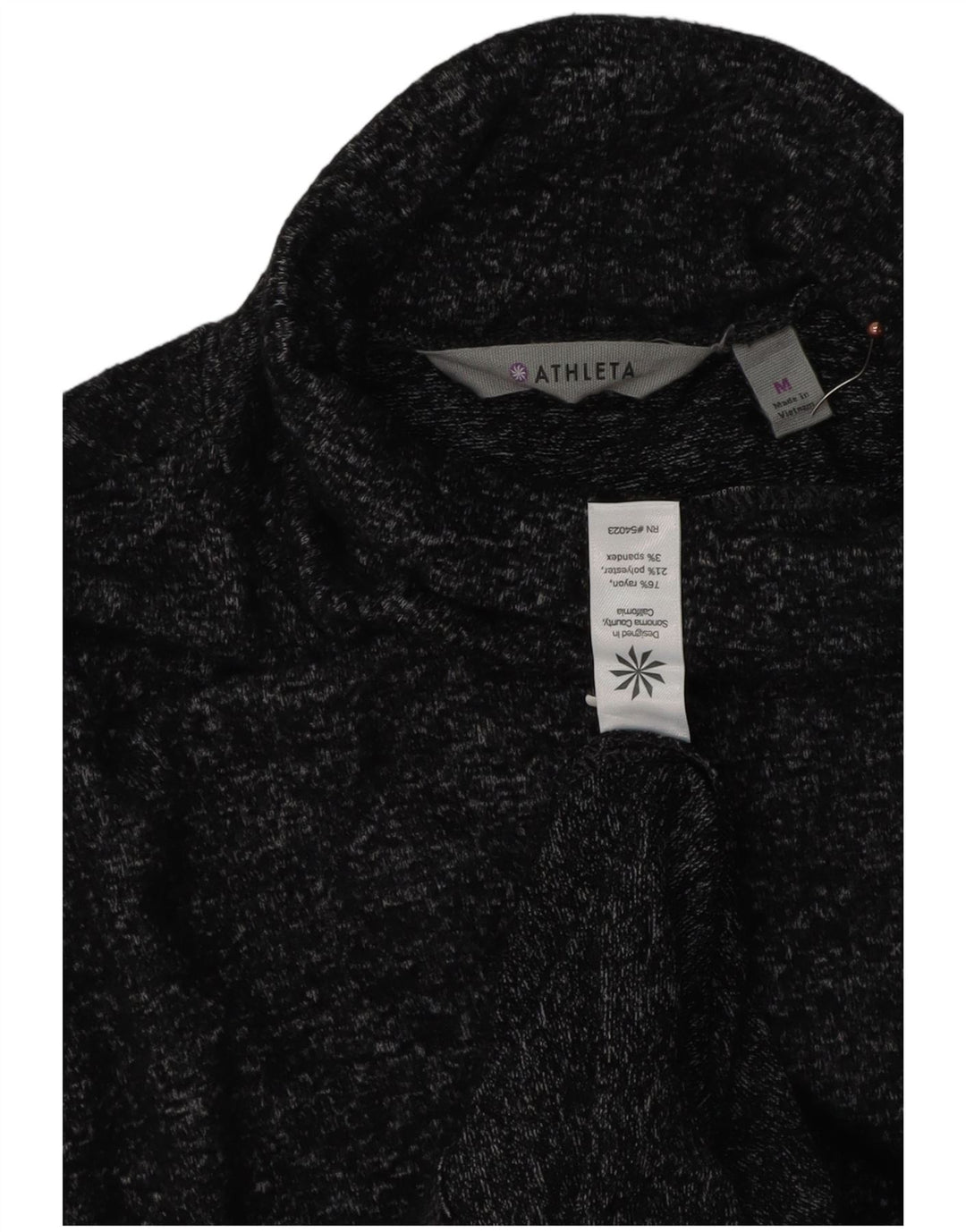 Damska sukienka sweterkowa Athleta UK 14, średni granatowy, nakrapiany sztuczny jedwab