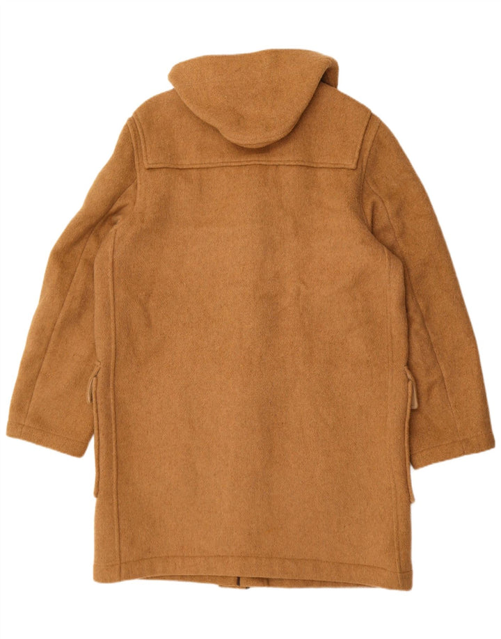 Damski płaszcz z kapturem Gloverall UK 42 XL, beżowa wełna