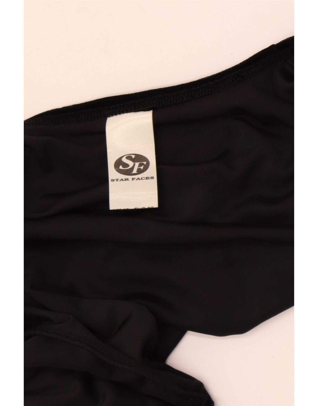 Vintage damskie welurowe bolerko Top UK 10, małe, czarne, poliestrowe