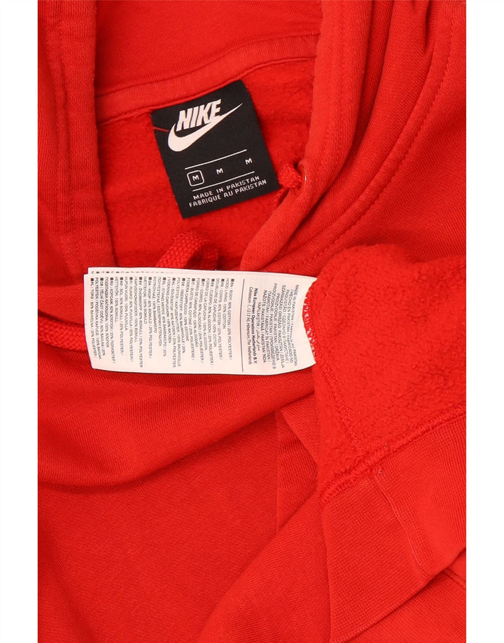 Męski sweter z kapturem NIKE, bawełniany, w kolorze średnio czerwonym