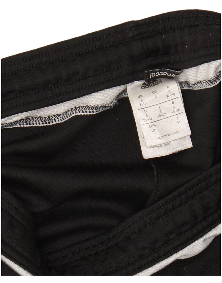 Damskie spodnie dresowe ADIDAS Climacool UK 8/10, małe, czarne, poliestrowe