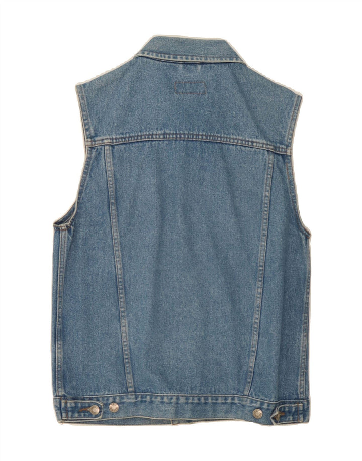 JEP'S Womens Denim Gilet UK 14 Medium Blue Vintage Jep's and Second-Hand Jep's from Messina Hembry 