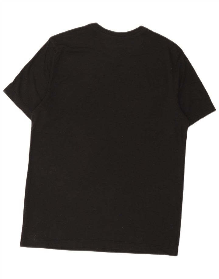 Męski T-shirt z grafiką Nike Dri Fit, średni czarny poliester
