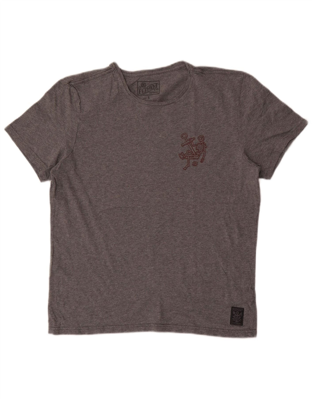 Męski T-shirt z grafiką Element, mały, szary