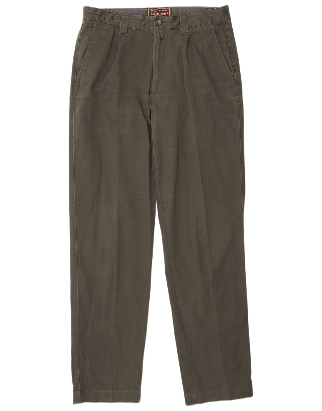 MARLBORO CLASSICS Męskie spodnie Chino z wiązaniem EU 50 Large W34 L34 Khaki