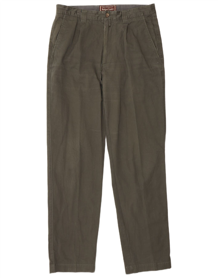 MARLBORO CLASSICS Męskie spodnie Chino z wiązaniem EU 50 Large W34 L34 Khaki