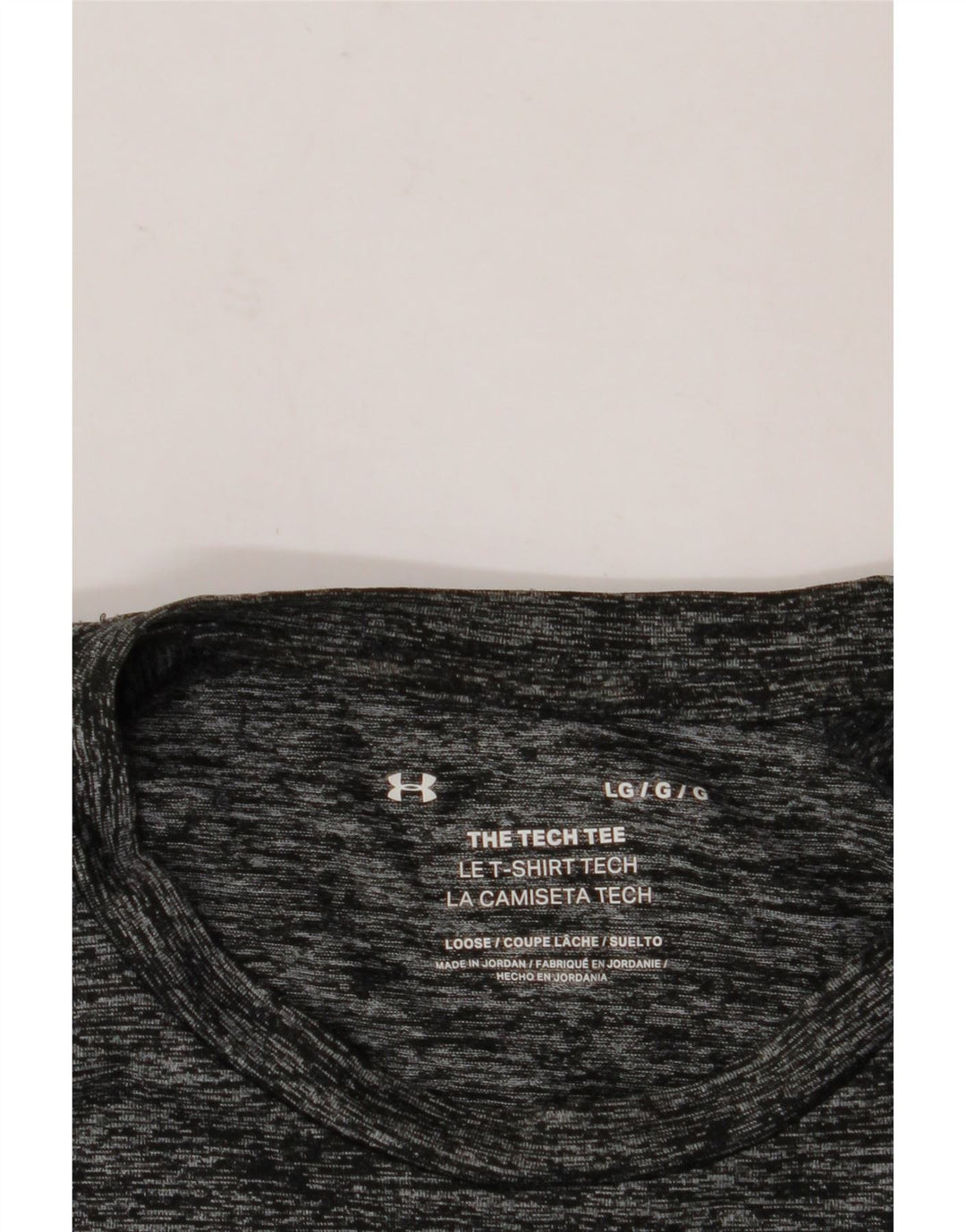 Męski T-shirt UNDER ARMOUR, duży, szary, nakrapiany